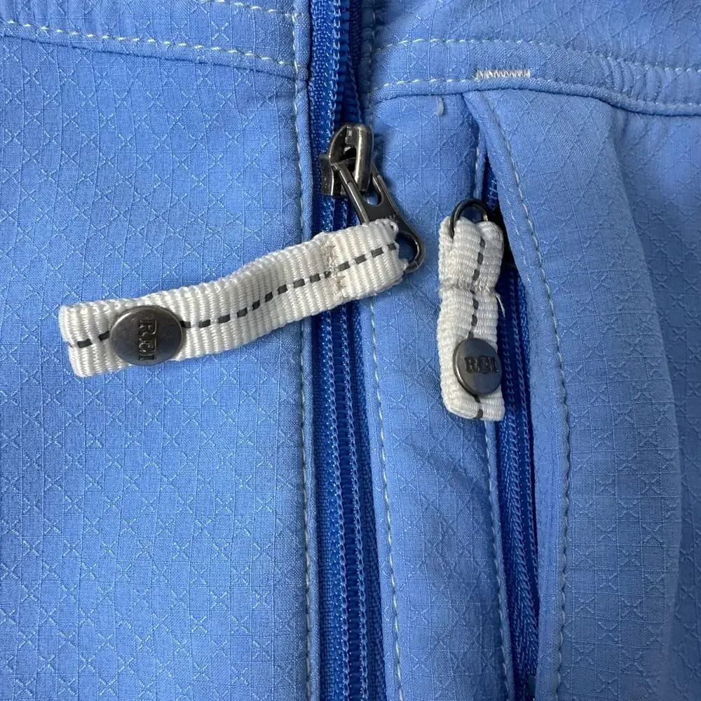 REI Girls Softshell Jacket Blue XS 4/5 Windbreaker Fleece Lined